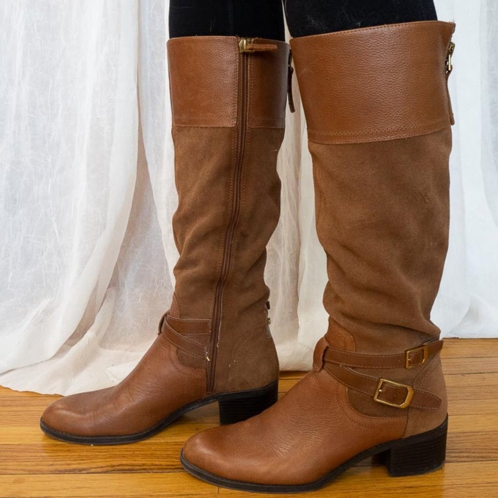 Franco Sarto Leather & Suede Boots